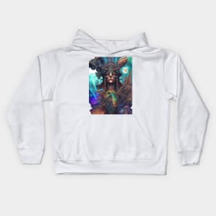 Tribal  shamanic visions Kids Hoodie